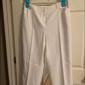 Cato White Linen Slacks NWT